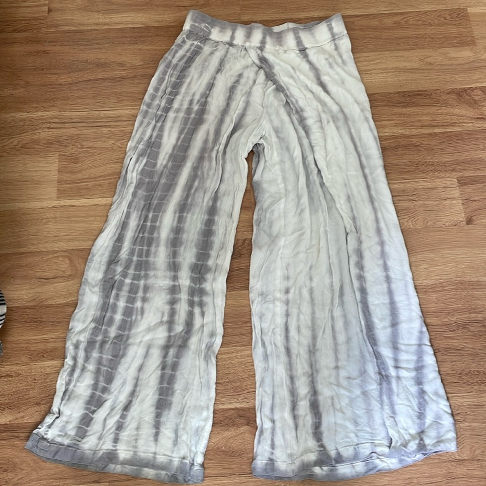 Anthropology Mermaid Wide Leg Tie Dye Pants